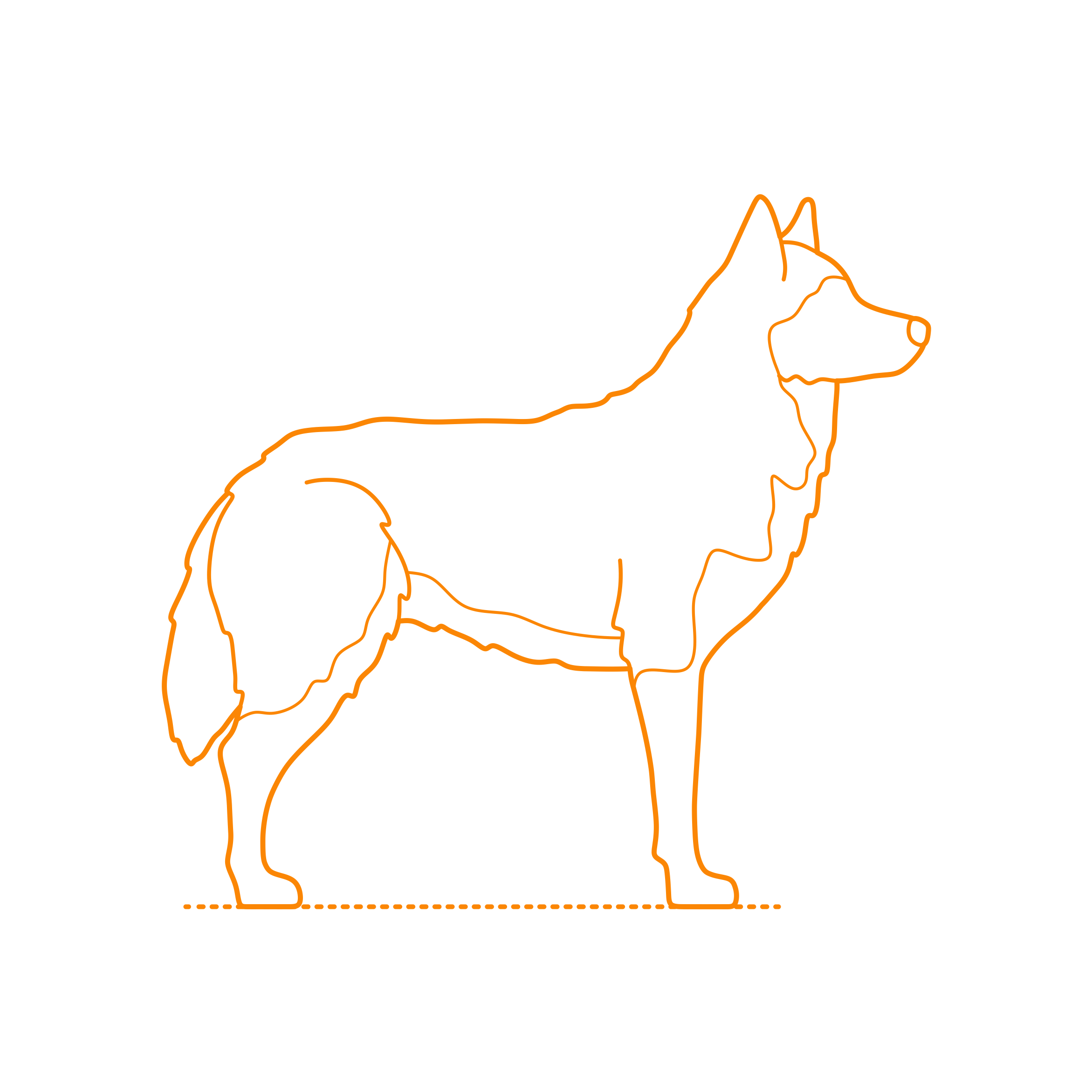 Animals Dogs Alaskan Husky Stencil Svg Design File Free Vectors